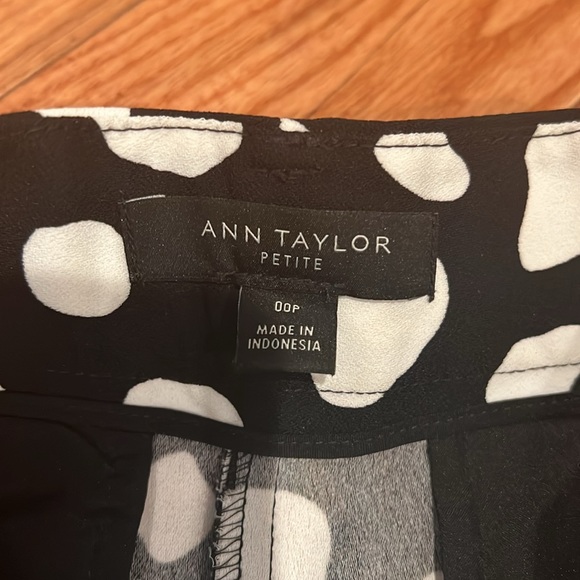 Ann Taylor Black and White Cow print shorts. - Picture 2 of 4